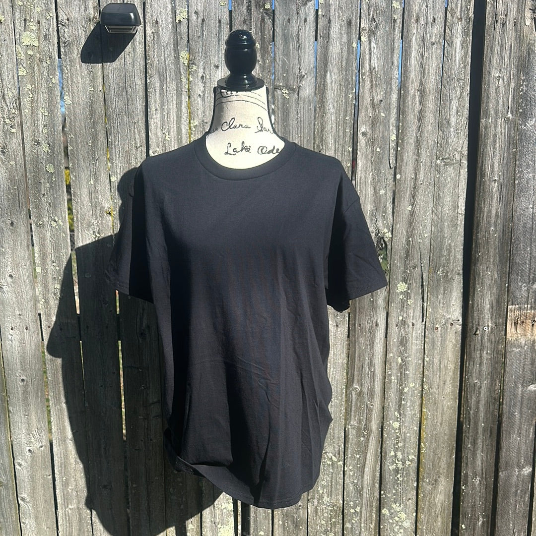 Black cotton T