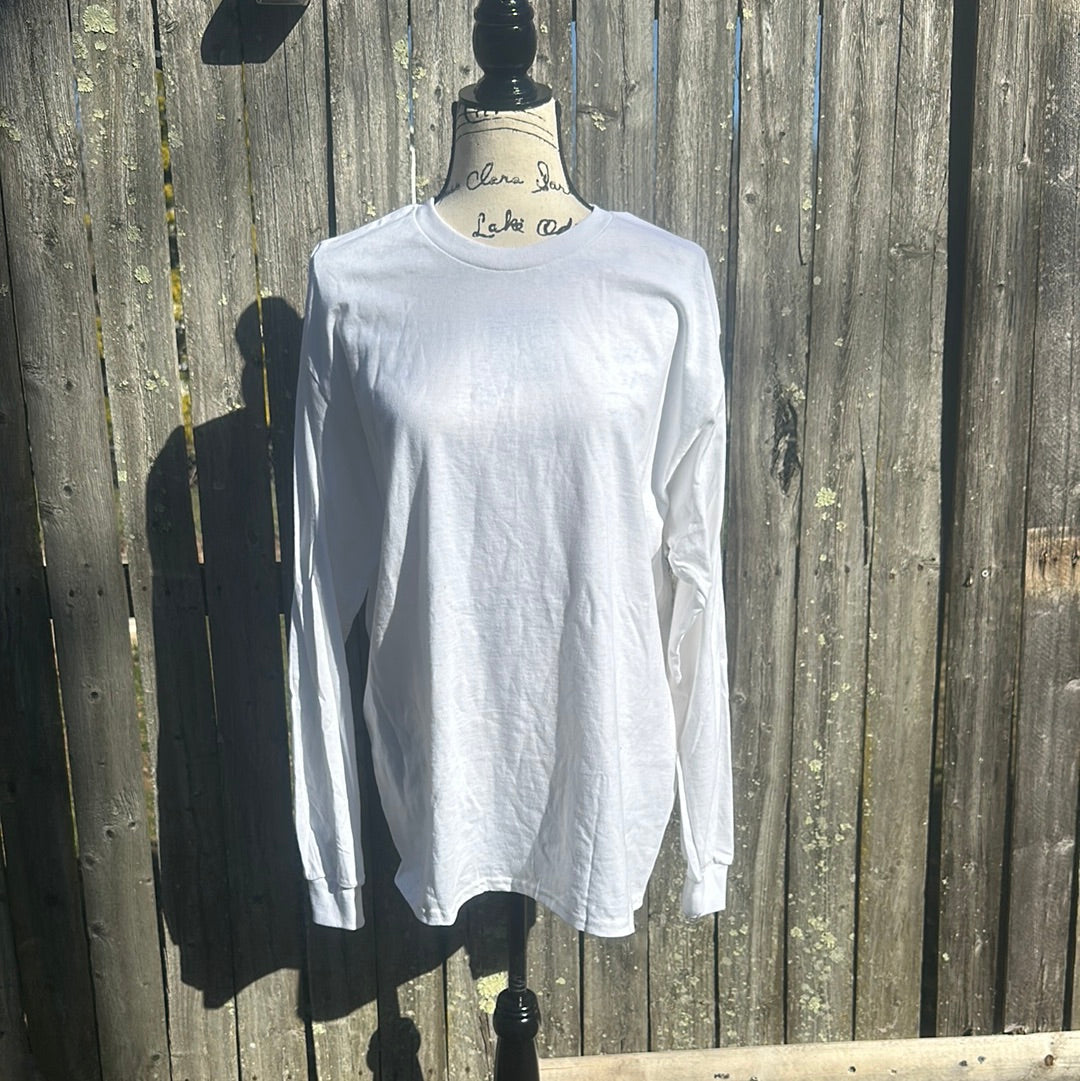 White cotton long sleeve