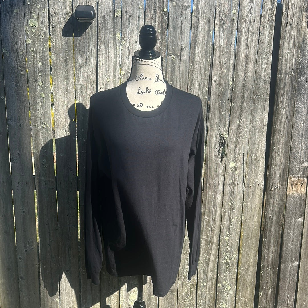 Black cotton long sleeve
