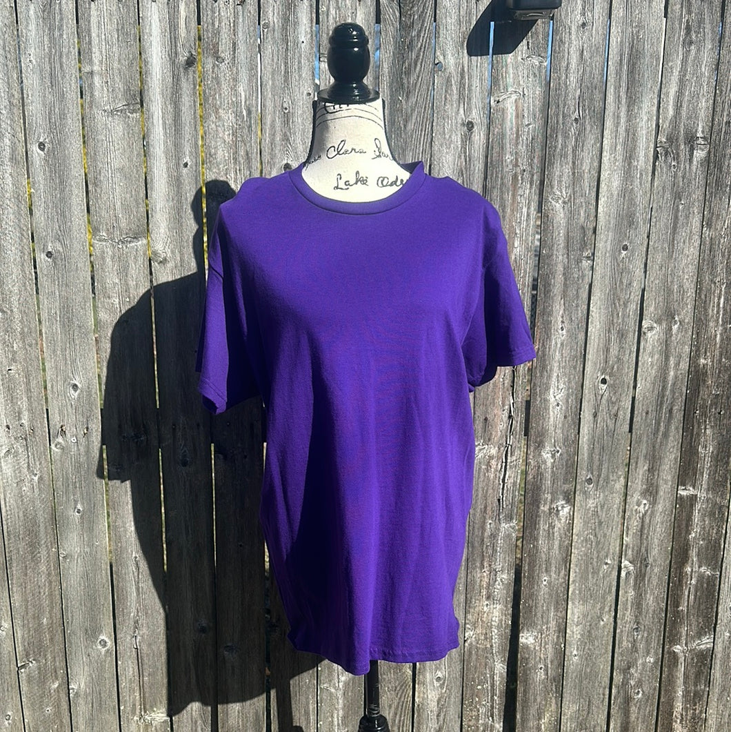 Purple cotton T
