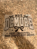 Demure