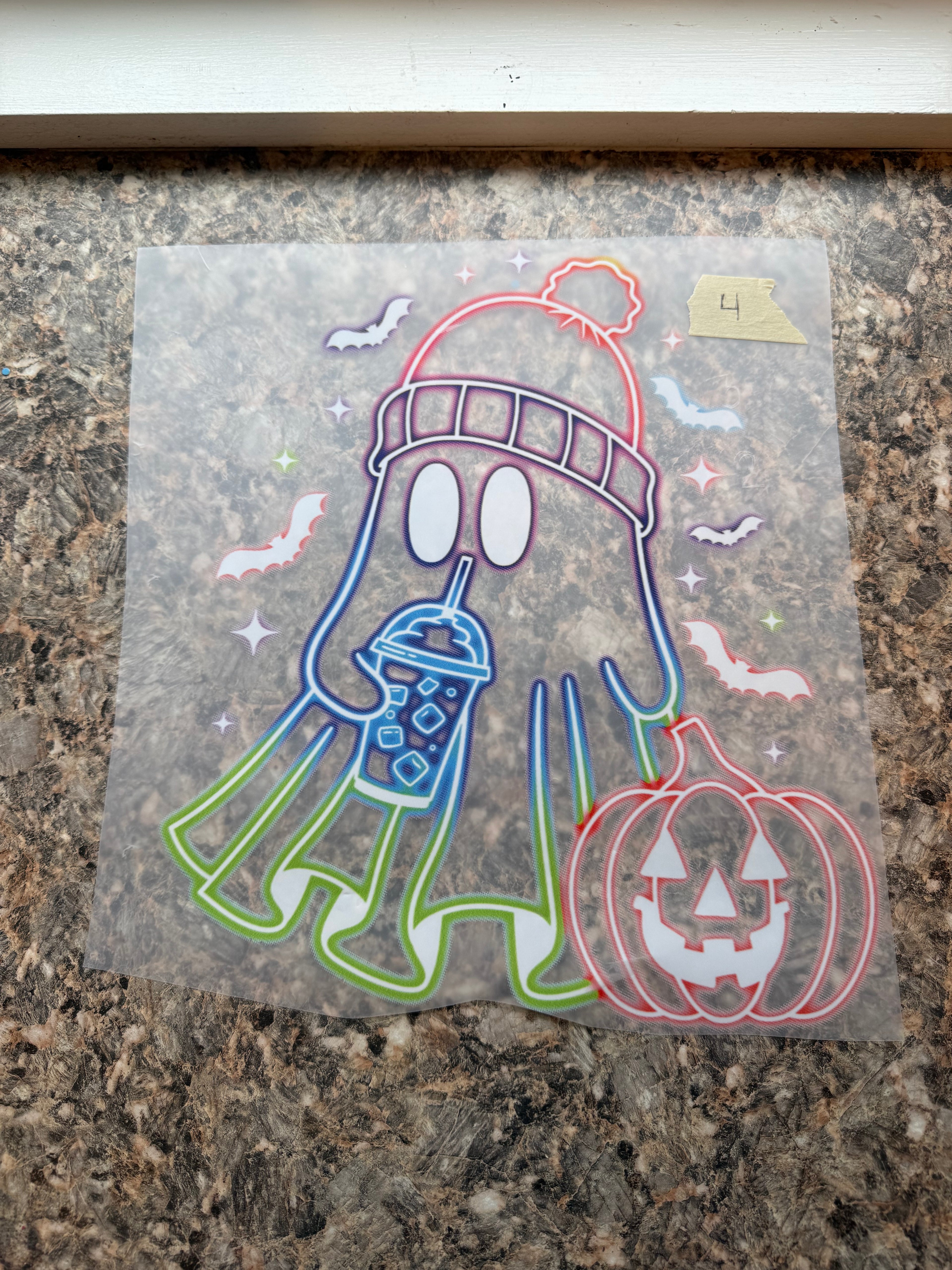 Neon ghost witch coffee #4