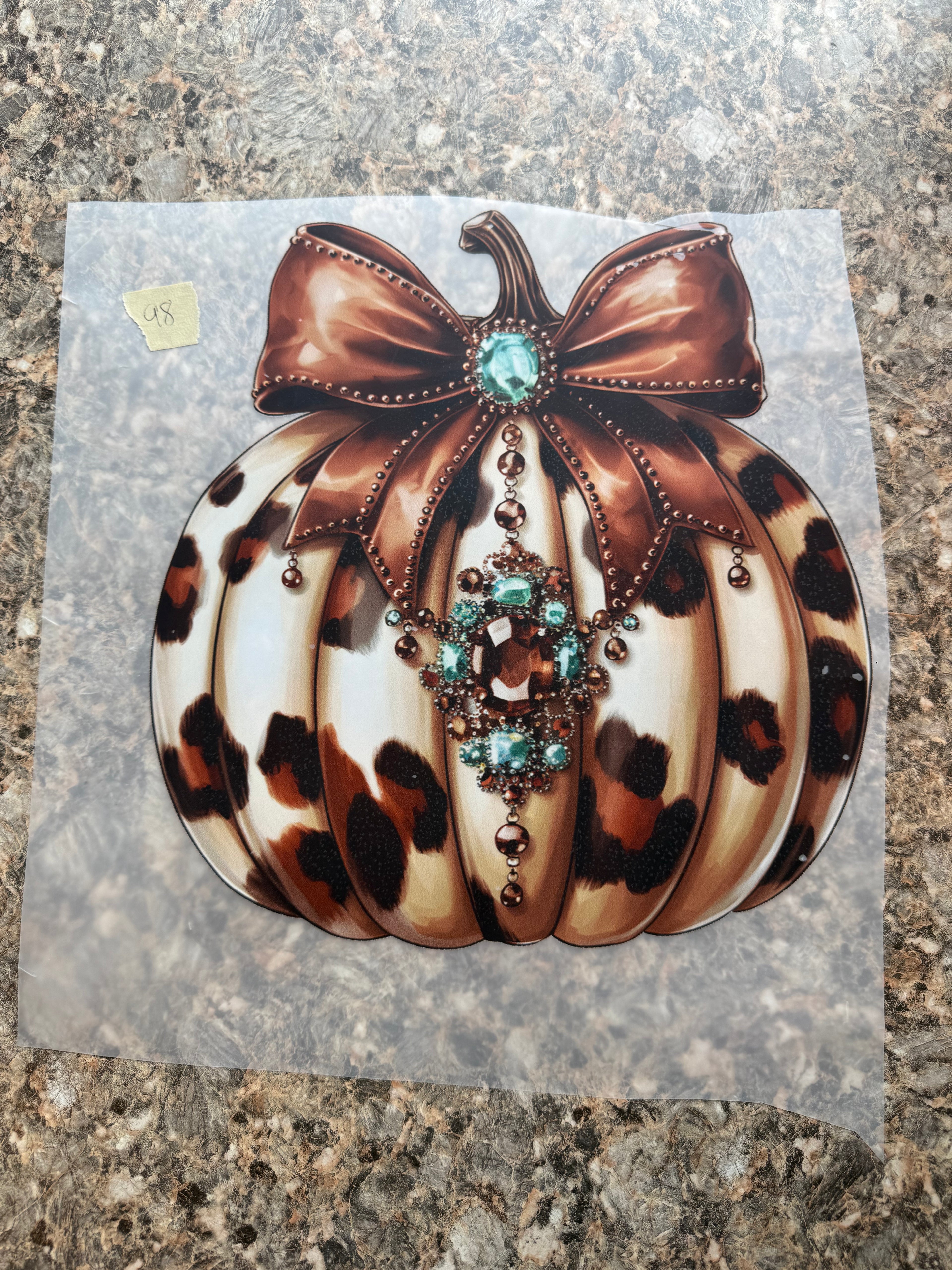 Cow print pumpkin #98