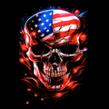 American Flag Skull