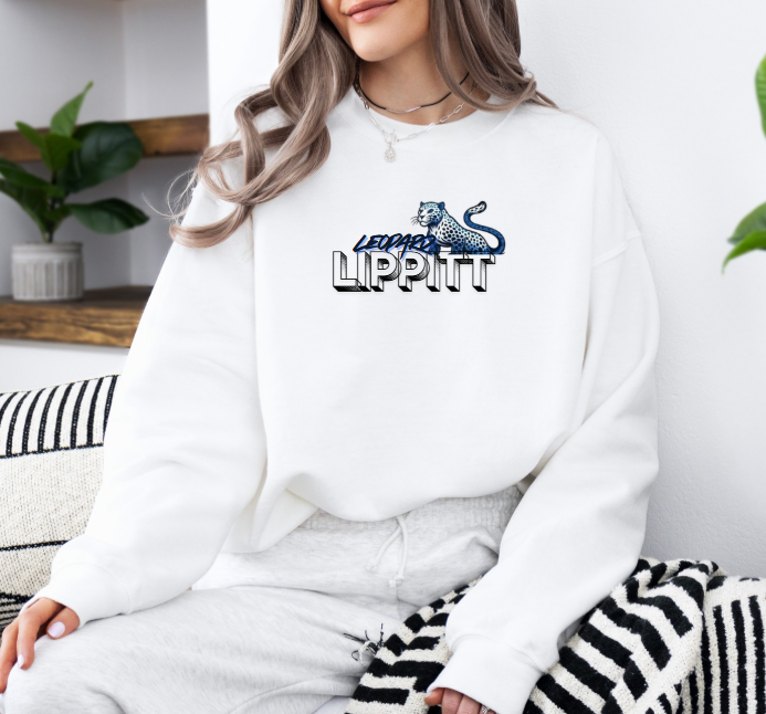 Lippitt Leopards Block Letter Long Sleeve