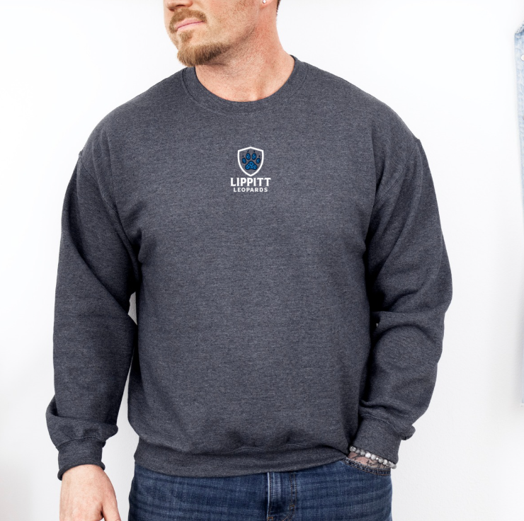 Lippitt Leopards Paw Print Crew Neck