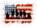 military american flag