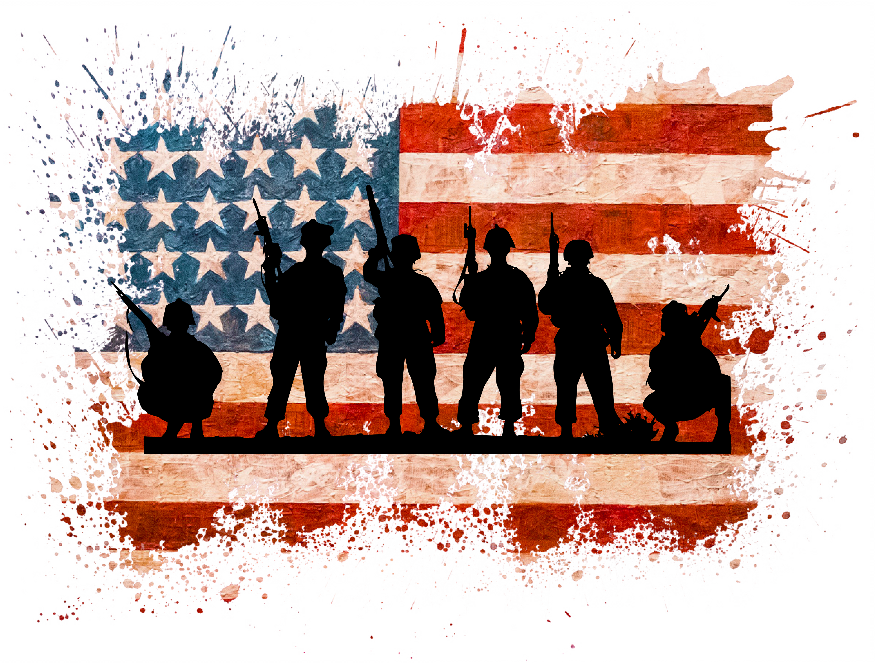 military american flag